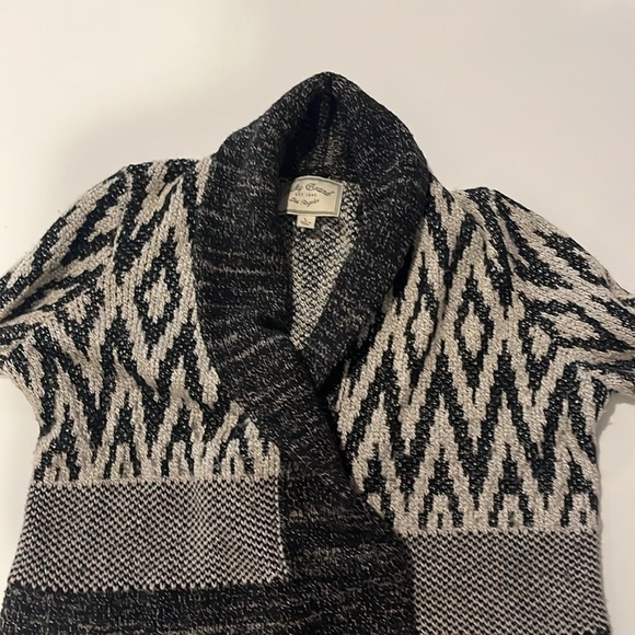 Lucky Brand Stargazer Wool Blend Knit Open Front Cardigan Size large - Picture 4 of 12